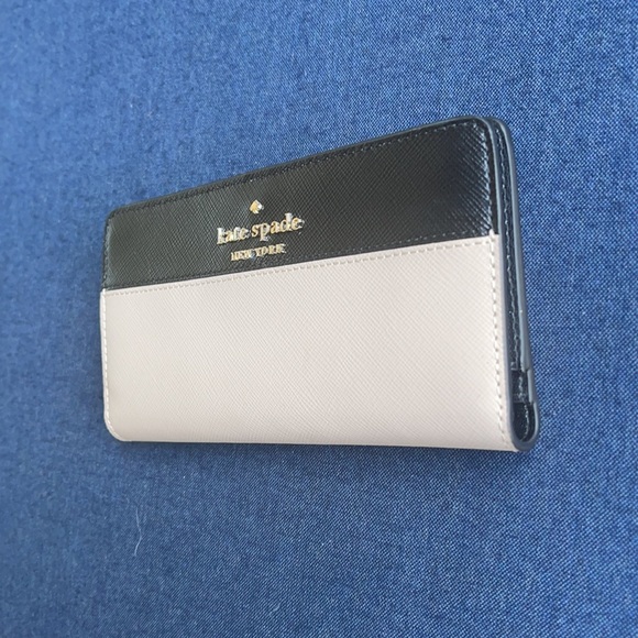 Kate Spade Staci Colorblock Large Slim Bifold Wallet - Picture 2 of 16